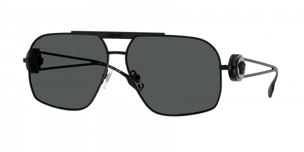 Versace VE2269 Sunglasses, 143387 MATTE BLACK DARK GREY (BLACK)