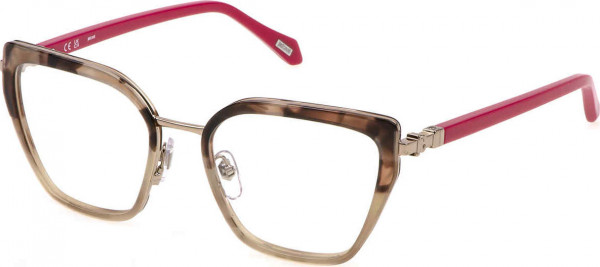 Just Cavalli VJC071 Eyeglasses, BROWN/BEIGE HAV (07UX)