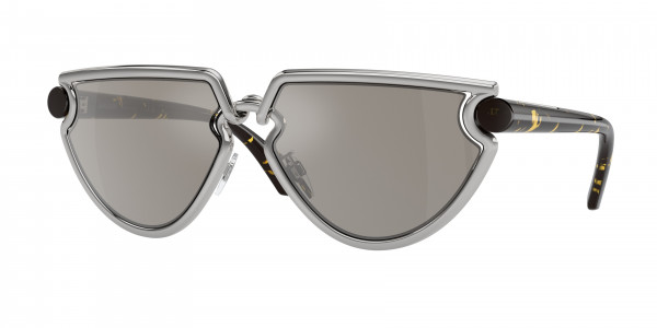 Burberry BE3152 Sunglasses, 10056G SILVER LIGHT GREY MIRROR SILVE (SILVER)