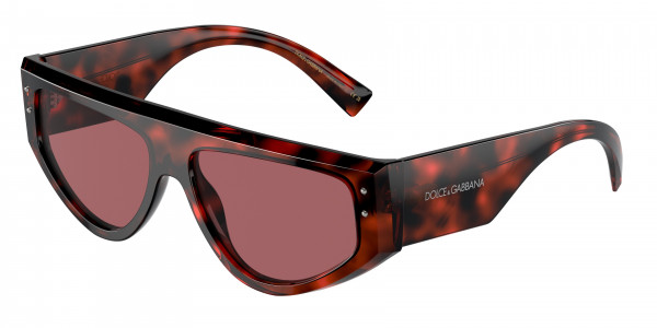 Dolce & Gabbana DG4461 Sunglasses, 335869 HAVANA RED DARK VIOLET (RED)
