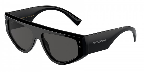 Dolce & Gabbana DG4461 Sunglasses, 501/87 BLACK DARK GREY (BLACK)
