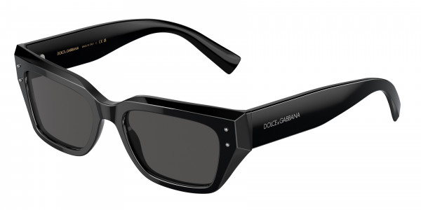 Dolce & Gabbana DG4462F Sunglasses, 501/87 BLACK DARK GREY (BLACK)