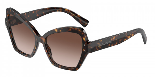 Dolce & Gabbana DG4463F Sunglasses, 502/13 HAVANA GRADIENT BROWN (TORTOISE)