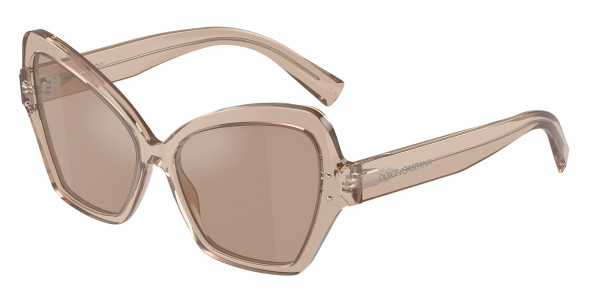 Dolce & Gabbana DG4463 Sunglasses, 34325A TRANSPARENT CAMEL LIGHT BROWN (BROWN)