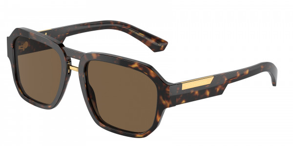 Dolce & Gabbana DG4464F Sunglasses, 502/73 HAVANA DARK BROWN (TORTOISE)