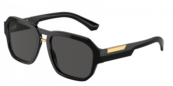 Dolce & Gabbana DG4464 Sunglasses, 501/87 BLACK DARK GREY (BLACK)