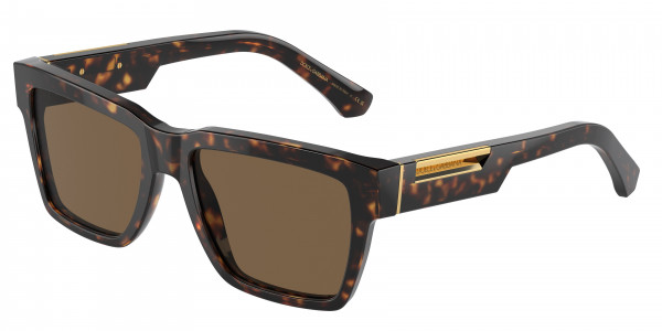 Dolce & Gabbana DG4465 Sunglasses, 502/73 HAVANA DARK BROWN (TORTOISE)