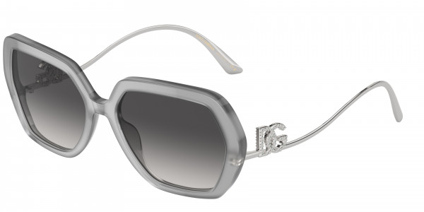Dolce & Gabbana DG4468BF Sunglasses, 34218G OPAL GREY GREY GRADIENT (GREY)