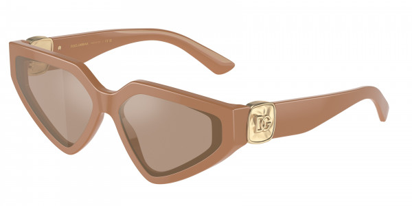 Dolce & Gabbana DG4469 Sunglasses, 32925A FULL CAMEL LIGHT BROWN MIRROR (BEIGE)