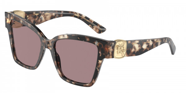 Dolce & Gabbana DG4470F Sunglasses, 34387N HAVANA BROWN PEARL LIGHT PURPL (BROWN)