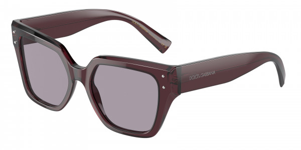 Dolce & Gabbana DG4471F Sunglasses, 3045AK TRANSPARENT VIOLET LILLAC ISA (VIOLET)