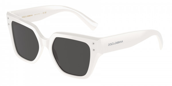 Dolce & Gabbana DG4471F Sunglasses, 331287 WHITE DARK GREY (WHITE)
