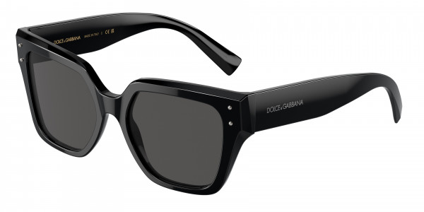 Dolce & Gabbana DG4471 Sunglasses, 501/87 BLACK DARK GREY (BLACK)