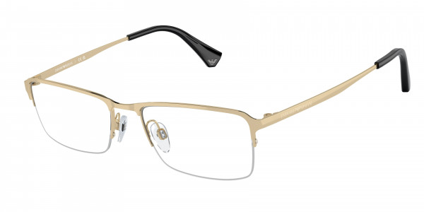 Emporio Armani EA1044TD Eyeglasses, 3003 SHINY PALE GOLD (GOLD)