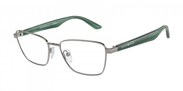 Emporio Armani EA1156 Eyeglasses, 3010 SHINY GUNMETAL (GREY)