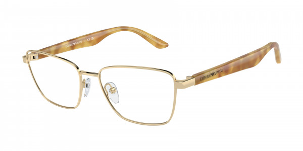 Emporio Armani EA1156 Eyeglasses, 3013 SHINY PALE GOLD (GOLD)
