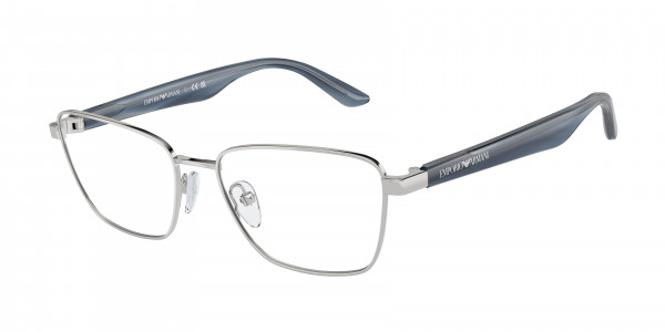 Emporio Armani EA1156 Eyeglasses, 3015 SHINY SILVER (SILVER)