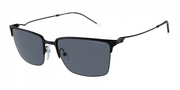 Emporio Armani EA2155 Sunglasses, 300187 MATTE BLACK DARK GREY (BLACK)