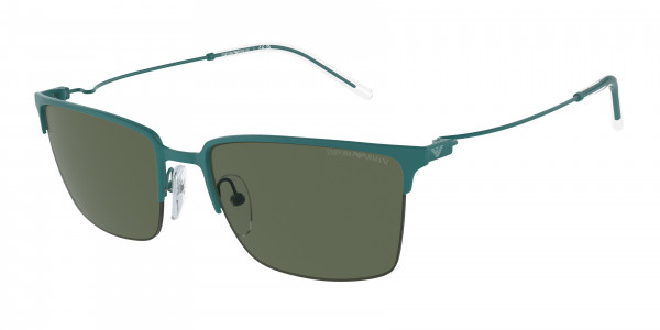 Emporio Armani EA2155 Sunglasses, 337971 MATTE ALPINE GREEN DARK GREEN (GREEN)