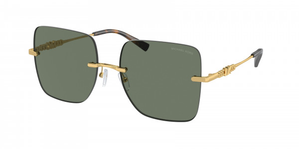 Michael Kors MK1150 QUéBEC Sunglasses, 18963H QUéBEC GREEN SOLID GREEN SOLID (GREEN)
