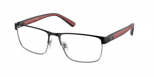 Polo PH1229 Eyeglasses, 9223 SEMISHINY BLACK/GUNMETAL (BLACK)