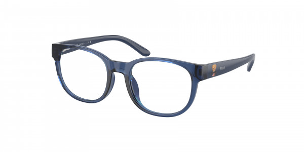 Ralph Lauren Children PP8549U Eyeglasses, 5717 SHINY TRANSPARENT DARK BLUE (BLUE)
