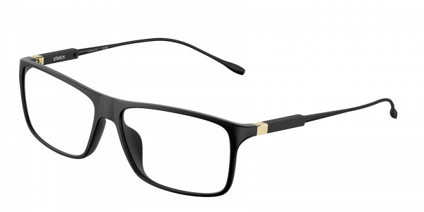 Starck Eyes SH1043XT Eyeglasses, 0001 MATTE BLACK (BLACK)