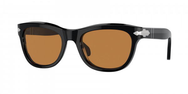 Persol PO0086S Sunglasses, 95/53 BLACK YELLOW BROWN (BLACK)