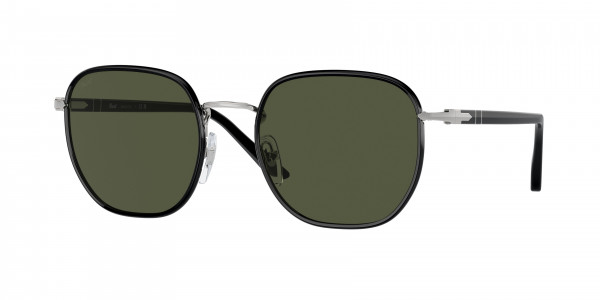 Persol PO1015SJ Sunglasses, 112531 SILVER / BLACK GREEN (SILVER)