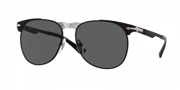 Persol PO1016S Sunglasses, 1078B1 BLACK DARK GREY (BLACK)