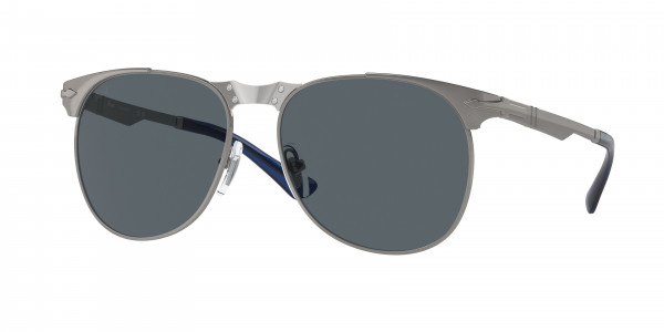 Persol PO1016S Sunglasses, 513/R5 GUNMETAL BLUE (GREY)