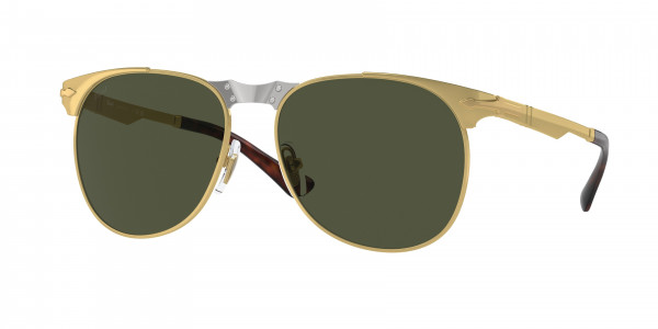 Persol PO1016S Sunglasses, 515/31 GOLD GREEN (GOLD)