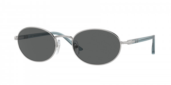Persol PO1018S IDA Sunglasses, 518/B1 IDA SILVER DARK GREY (SILVER)