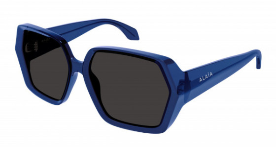Azzedine Alaïa AA0077S Sunglasses, 002 - BLUE with GREY lenses