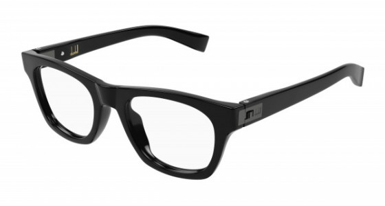 dunhill DU0090O Eyeglasses, 001 - BLACK with TRANSPARENT lenses