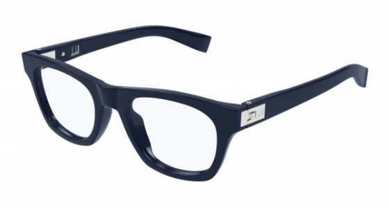 dunhill DU0090O Eyeglasses, 004 - BLUE with TRANSPARENT lenses