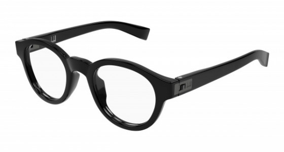 dunhill DU0089O Eyeglasses, 001 - BLACK with TRANSPARENT lenses