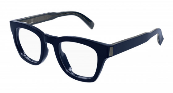 dunhill DU0081O Eyeglasses, 004 - BLUE with TRANSPARENT lenses
