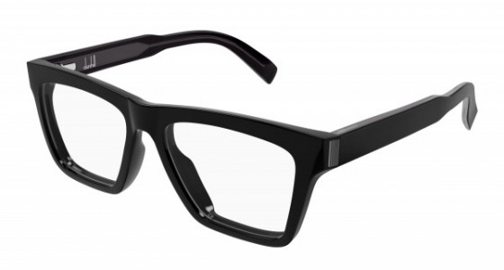 dunhill DU0080O Eyeglasses, 001 - BLACK with TRANSPARENT lenses