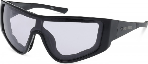 HD Z Tech Standard HZ0021 EDGY Sunglasses, 01A - Shiny Black / Shiny Black