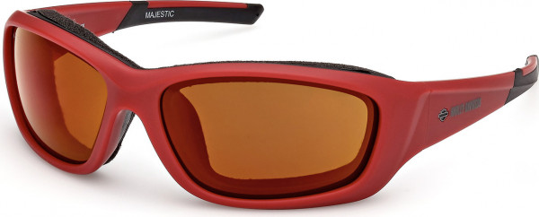 HD Z Tech Standard HZ0006 MAJESTIC Sunglasses, 66G - Shiny Dark Red / Shiny Dark Red