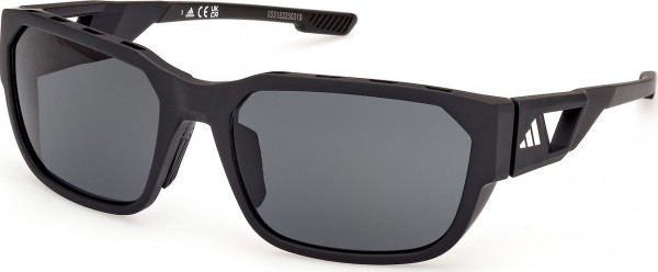 adidas SP0092 ACTV CLASSIC Sunglasses, 02D - Matte Black / Matte Black