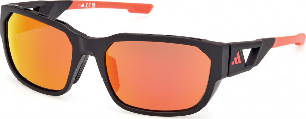 adidas SP0092 ACTV CLASSIC Sunglasses, 02L - Matte Black / Matte Black