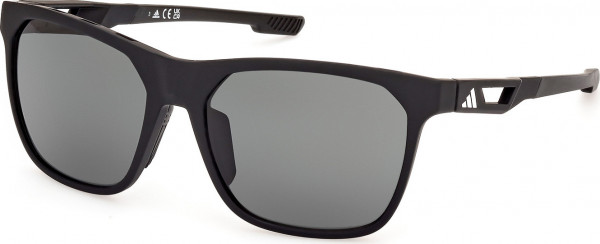 adidas SP0091 Sunglasses, 02N - Matte Black / Matte Black