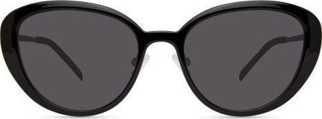 ECO by Modo AURORA Eyeglasses, BLACK / ROSE GOLD - SUN CLIP