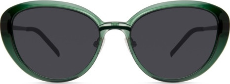 ECO by Modo AURORA Eyeglasses, DARK GREEN - SUN CLIP