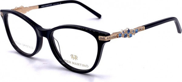Pier Martino PM6593 LIMITED STOCK Eyeglasses, C1 Black Gold Sapphire