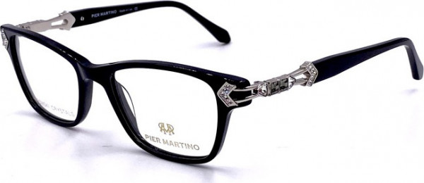 Pier Martino PM6577 LIMITED STOCK Eyeglasses, C1 Black Gun Crystal