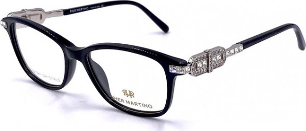 Pier Martino PM6566 LIMITED STOCK Eyeglasses, C1 Black Crystal