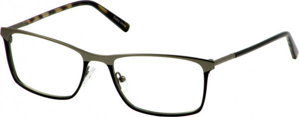 Perry Ellis Perry Ellis 395 Eyeglasses, GUNMETAL/BLACK
